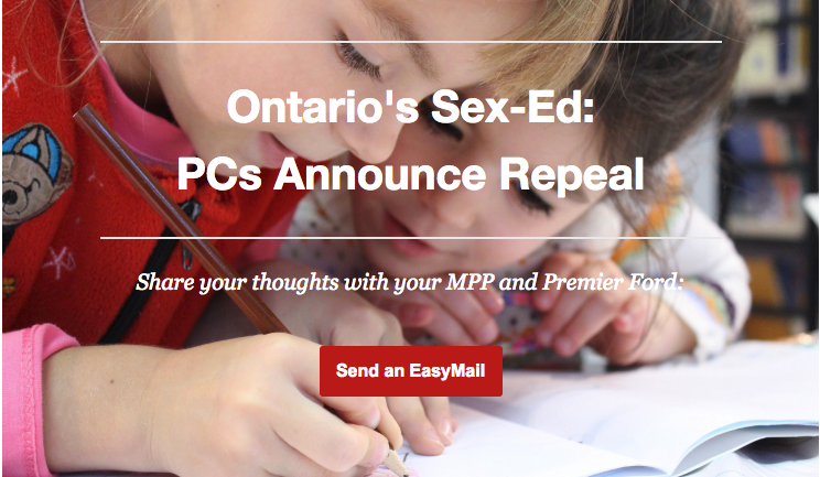 Does The Ontario Sex Ed Decision Matter To You Arpa Canada