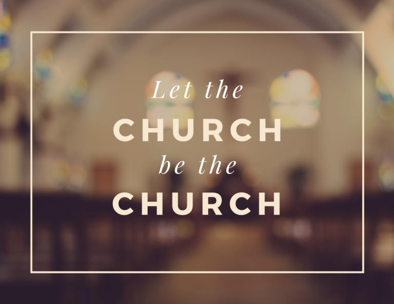 ARPA Canada | Let The Church Be The Church Campaign